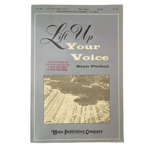 Lift Up Your Voice Sheet Music 1997 SATB Stan Pethel Religious Based on Psalm 66 - Picture 1 of 8